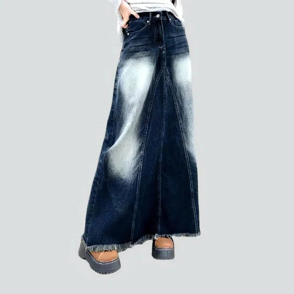 Fashion raw-hem women's denim skirt | Jeans4you.shop