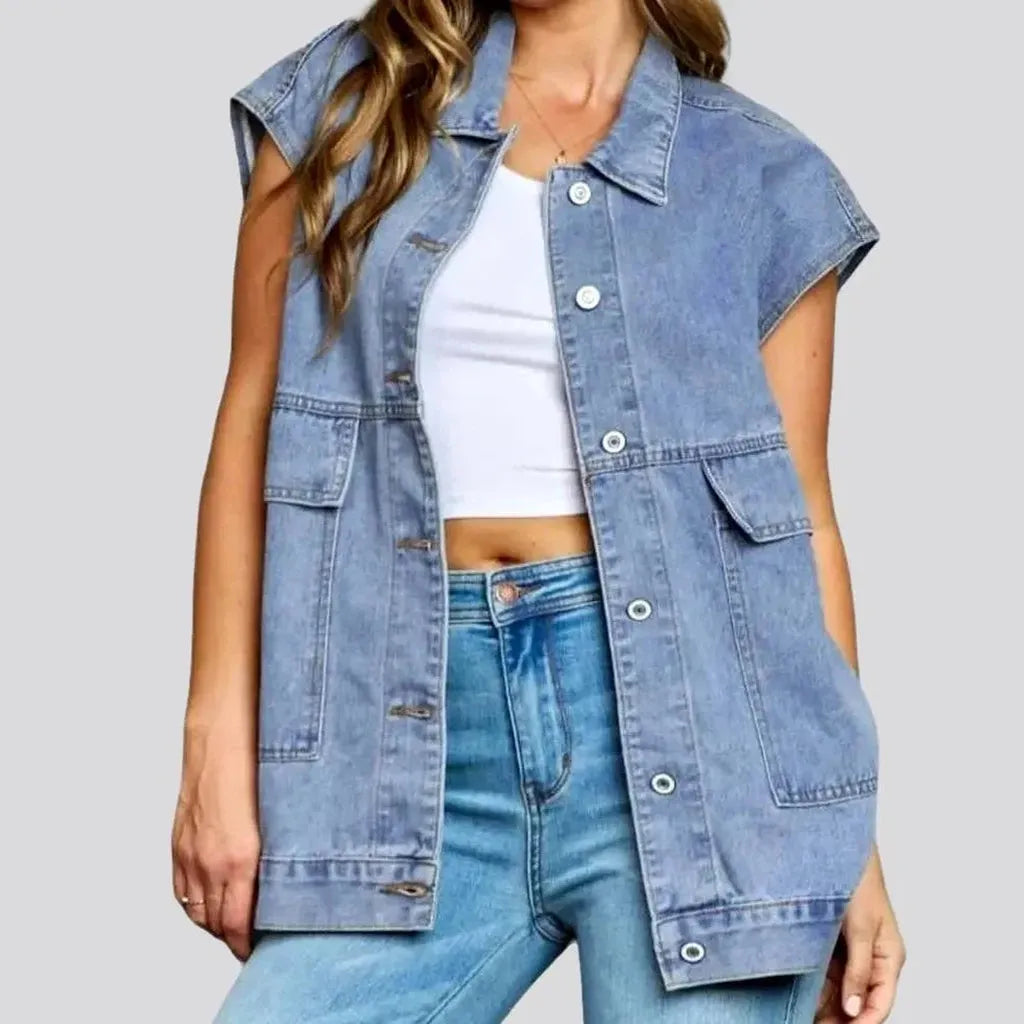 Fashion vintage women's denim vest | Jeans4you.shop