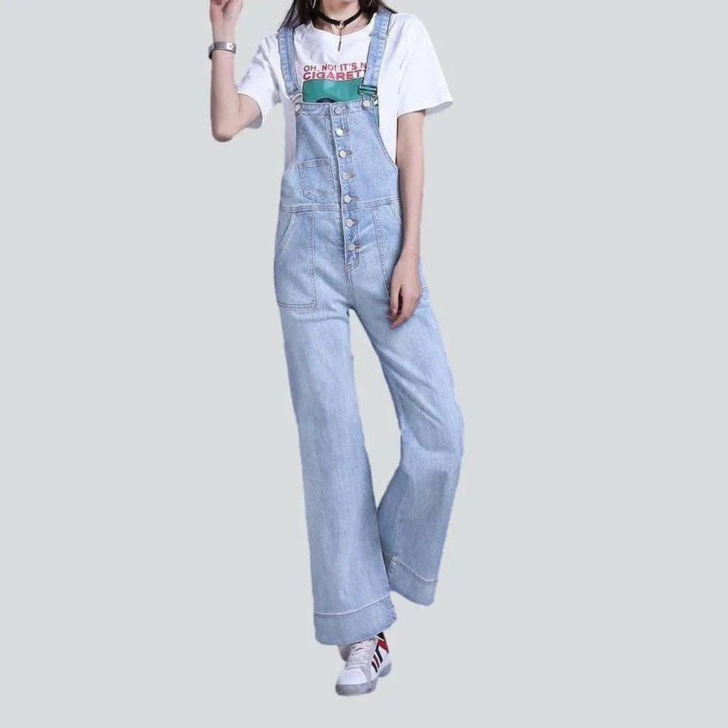 Flared women's denim overall | Jeans4you.shop