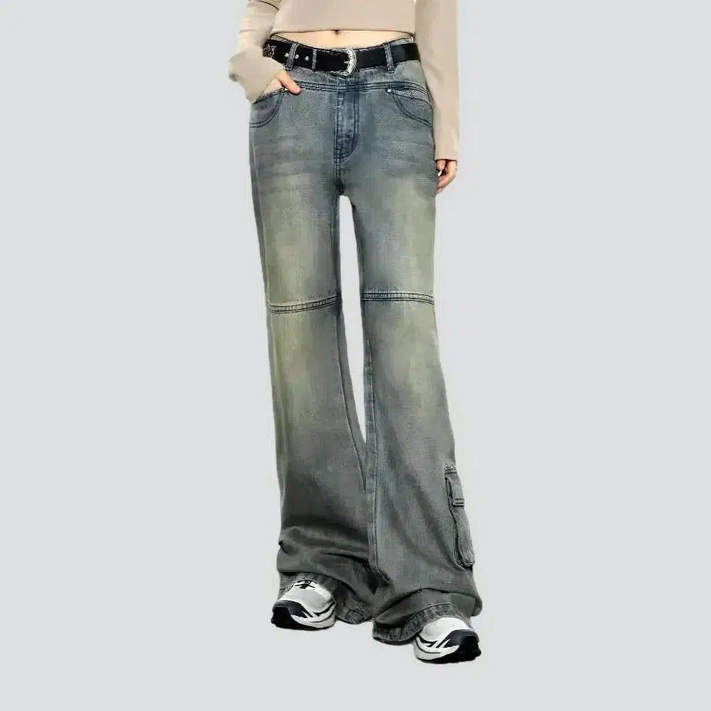 Flared women's floor-length jeans | Jeans4you.shop