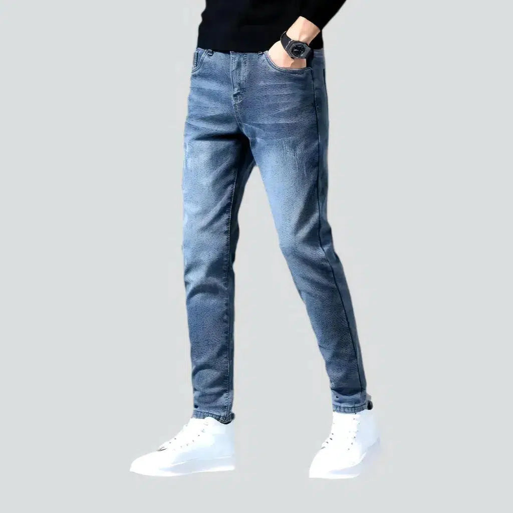 Fleece men's thick jeans | Jeans4you.shop