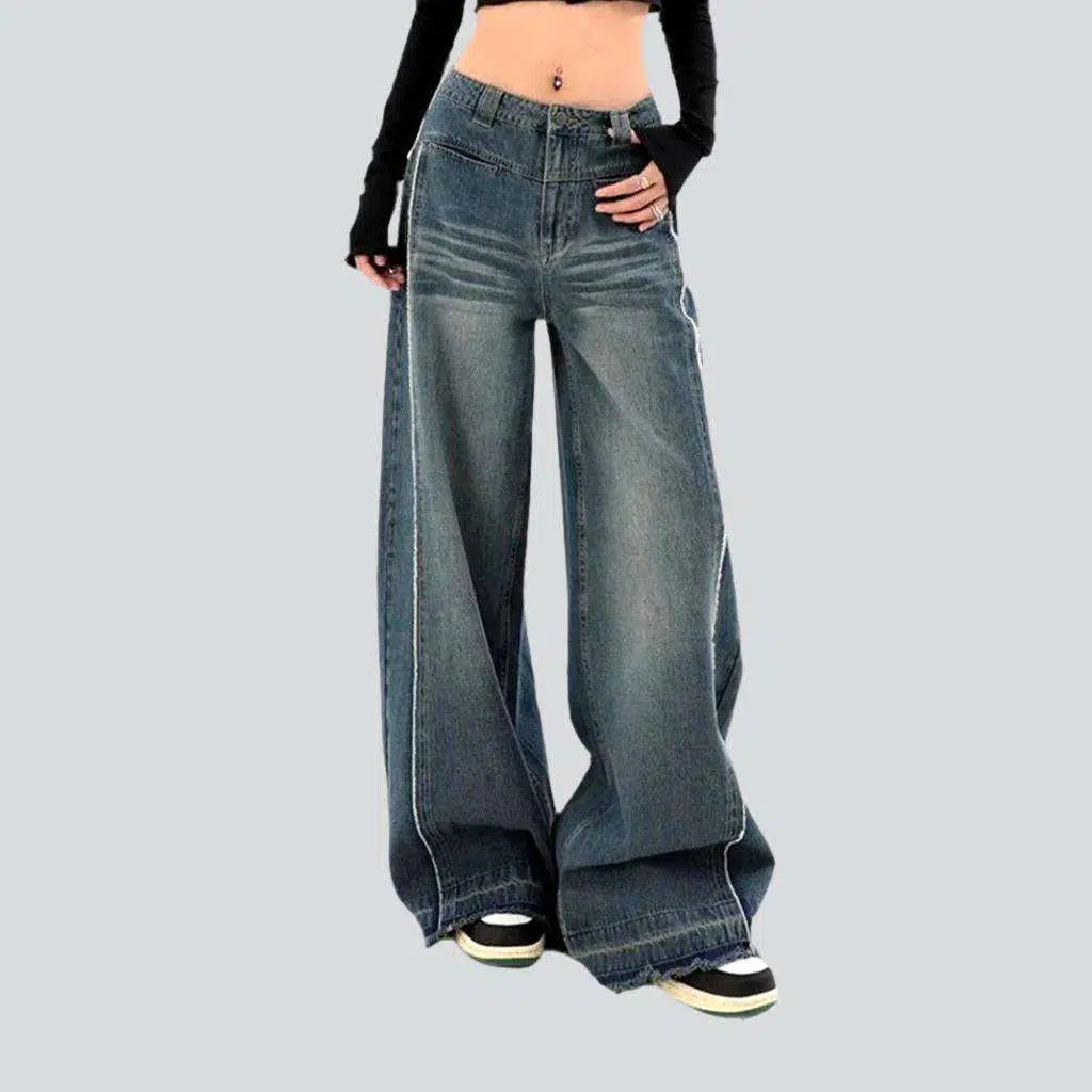 Floor-length baggy jeans
 for women | Jeans4you.shop