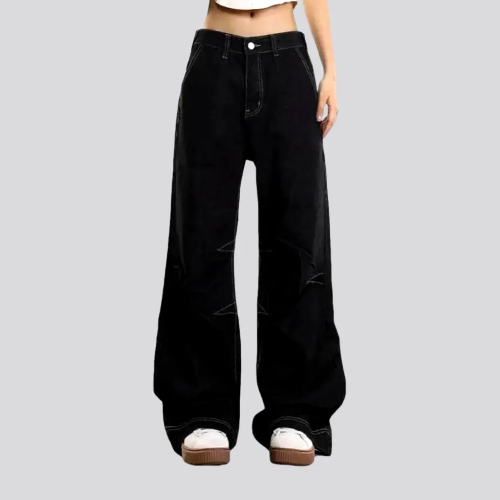 Floor-length black jeans
 for women | Jeans4you.shop