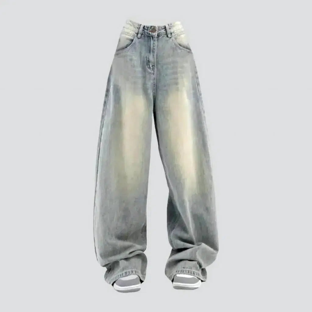 Floor-length women's mid-waist jeans | Jeans4you.shop