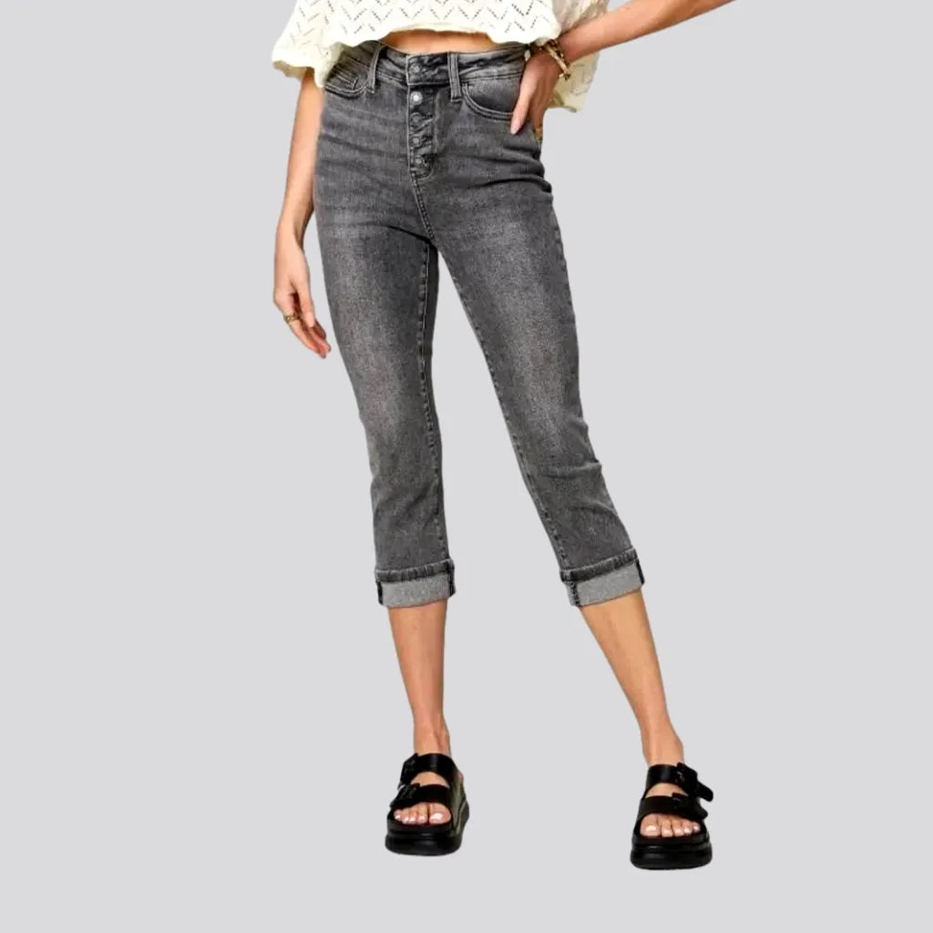 Folded-hem women's vintage jeans | Jeans4you.shop
