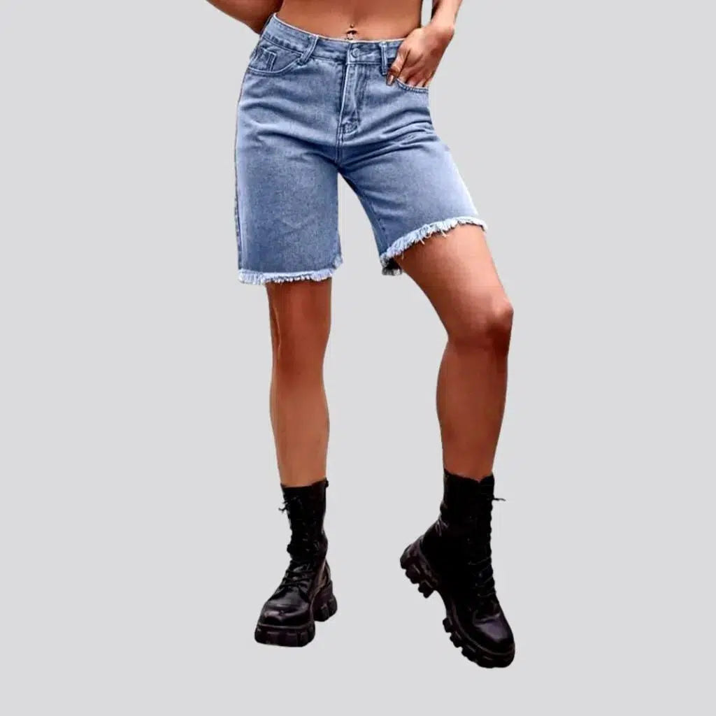 Frayed-hem denim shorts
 for ladies | Jeans4you.shop