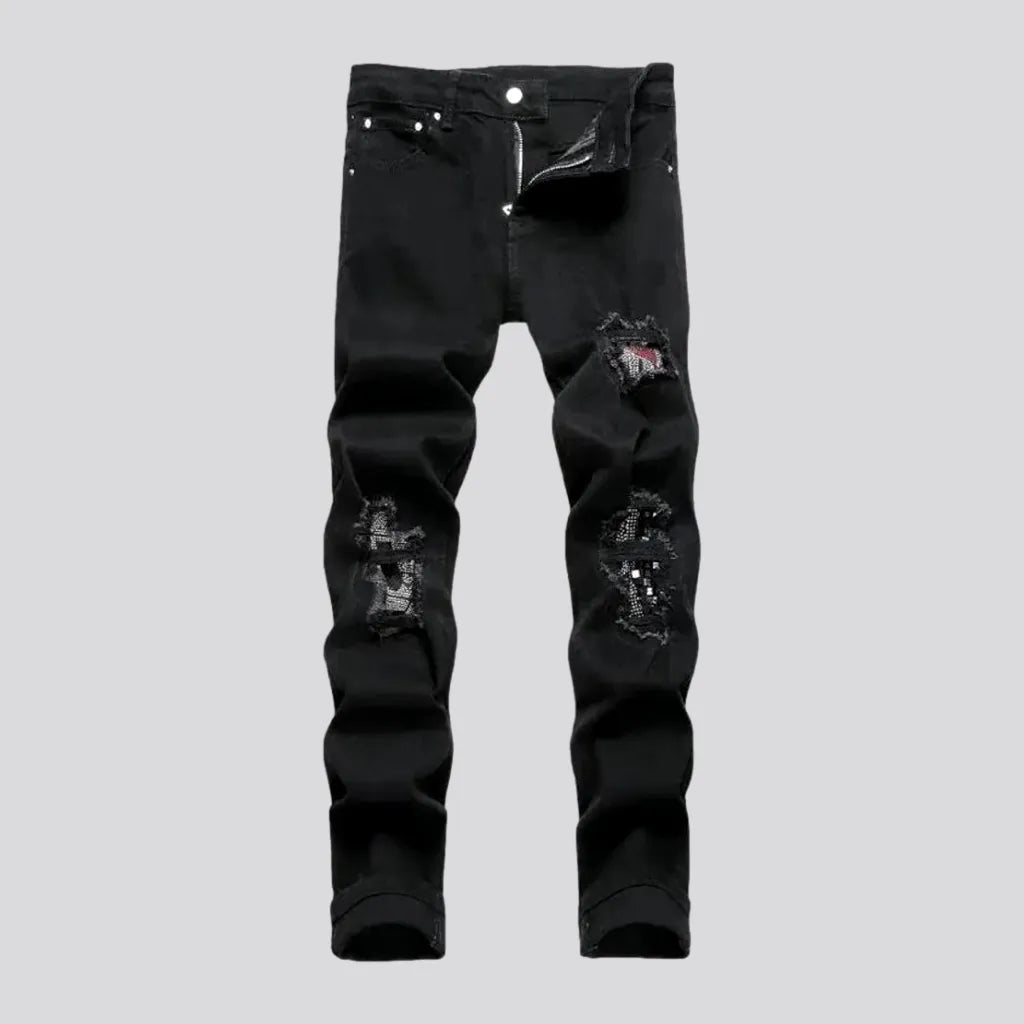 Frayed mid-waistline jeans
 for men | Jeans4you.shop