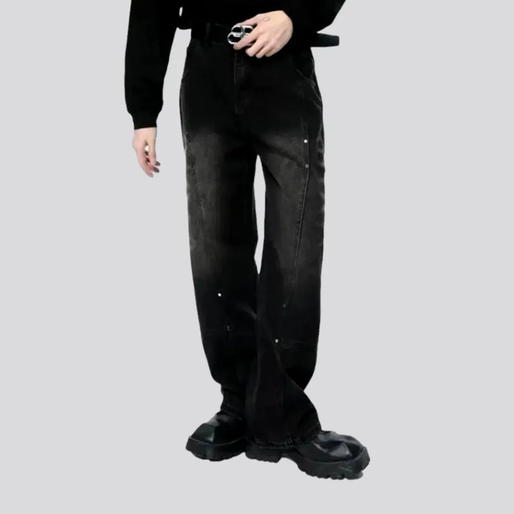 Front-seams men's sanded jeans | Jeans4you.shop
