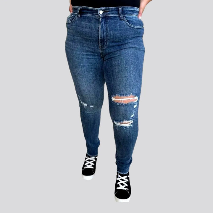 Grunge dark-wash jeans
 for ladies | Jeans4you.shop