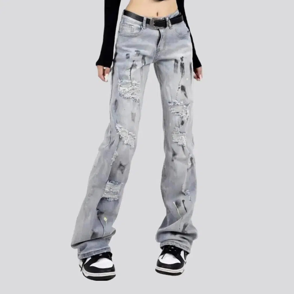 Grunge floor-length jeans
 for women | Jeans4you.shop