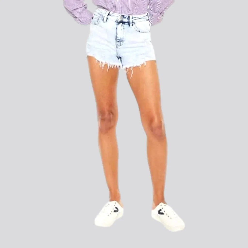 Grunge high-waist denim shorts
 for women | Jeans4you.shop