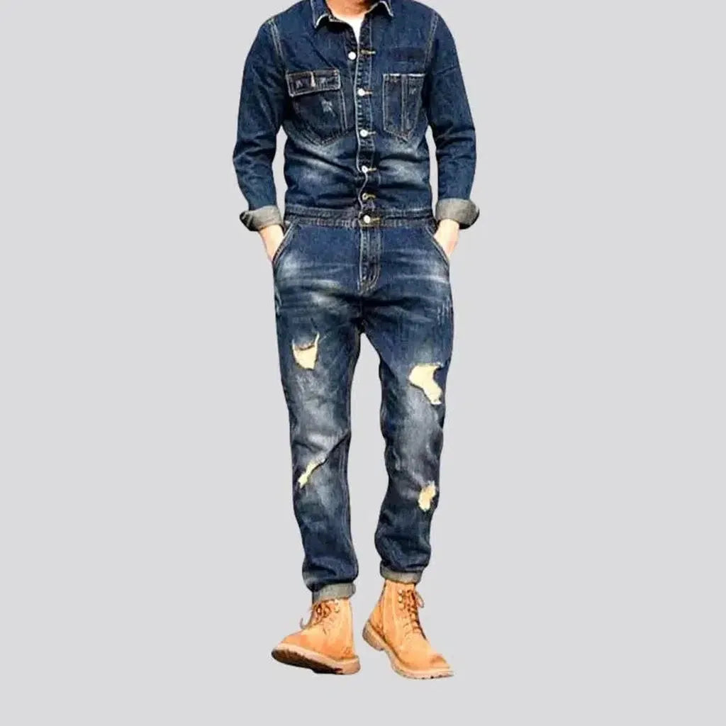 Grunge men's jean overall | Jeans4you.shop