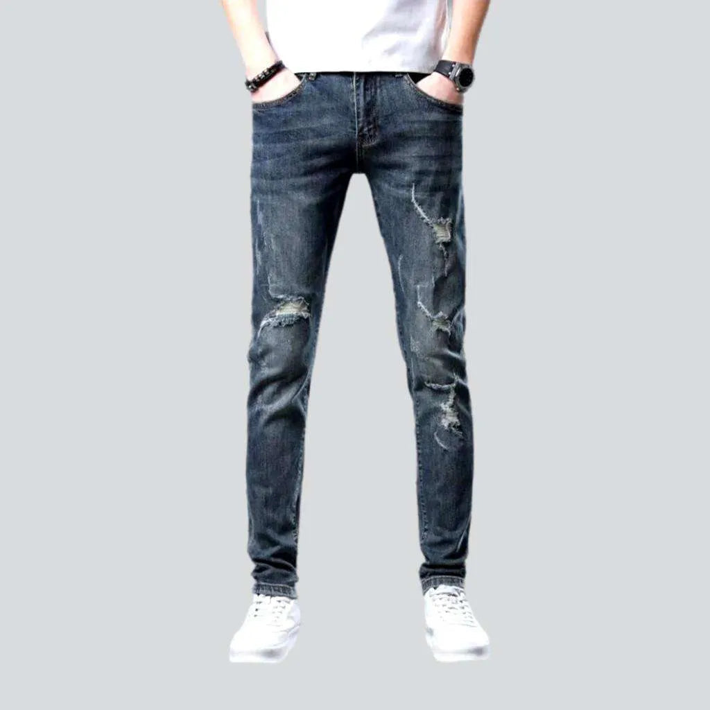 Grunge men's mid-waist jeans | Jeans4you.shop