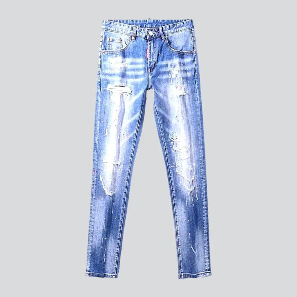 Grunge men's paint-splattered jeans | Jeans4you.shop
