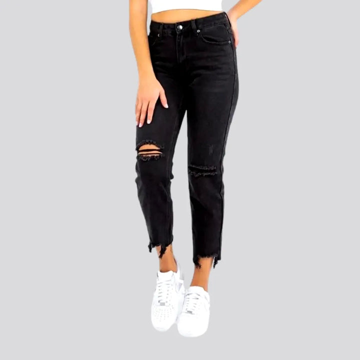 Grunge women's cropped-bottoms jeans | Jeans4you.shop