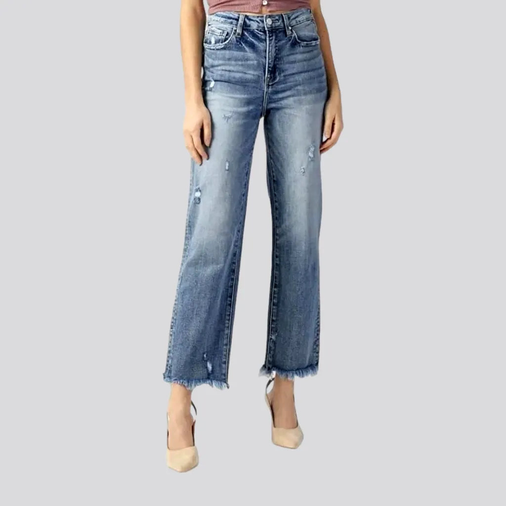 Grunge women's cutoff-bottoms jeans | Jeans4you.shop