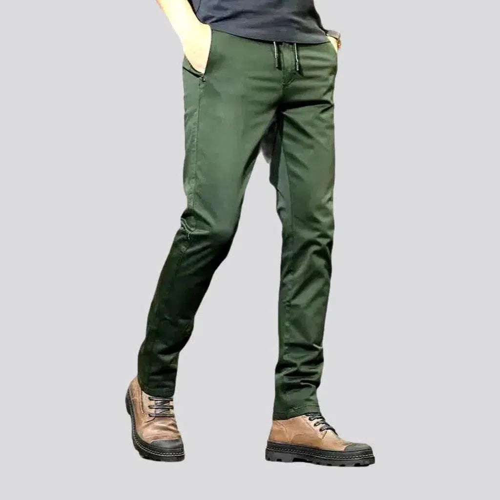 Mid-waist slim men's jeans pants | Jeans4you.shop