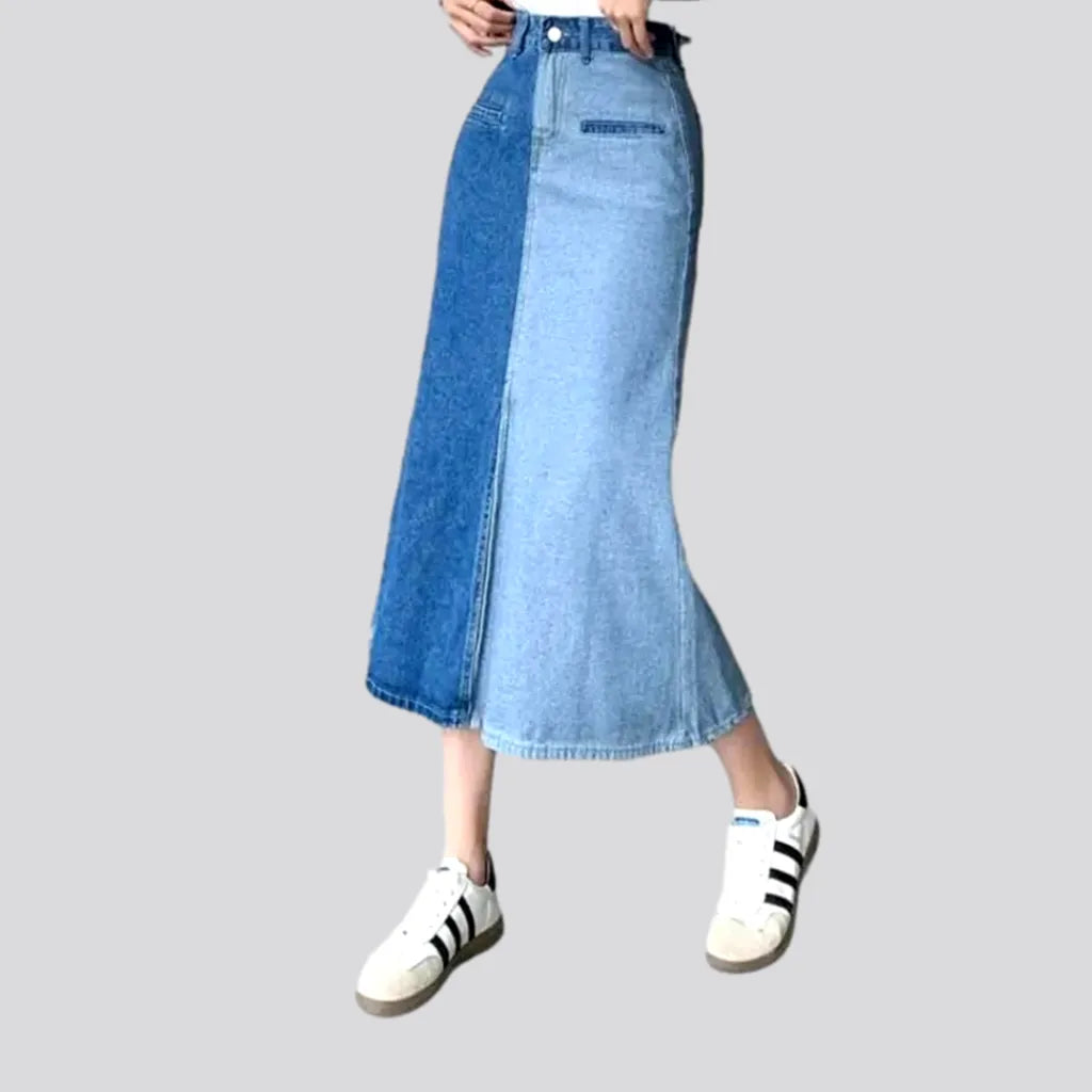 High-waist a-line denim skirt | Jeans4you.shop