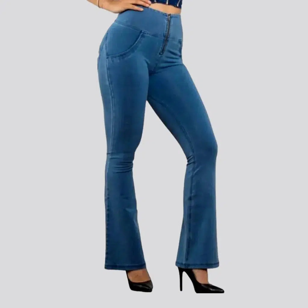 High-waist blue jean leggings
 for women | Jeans4you.shop
