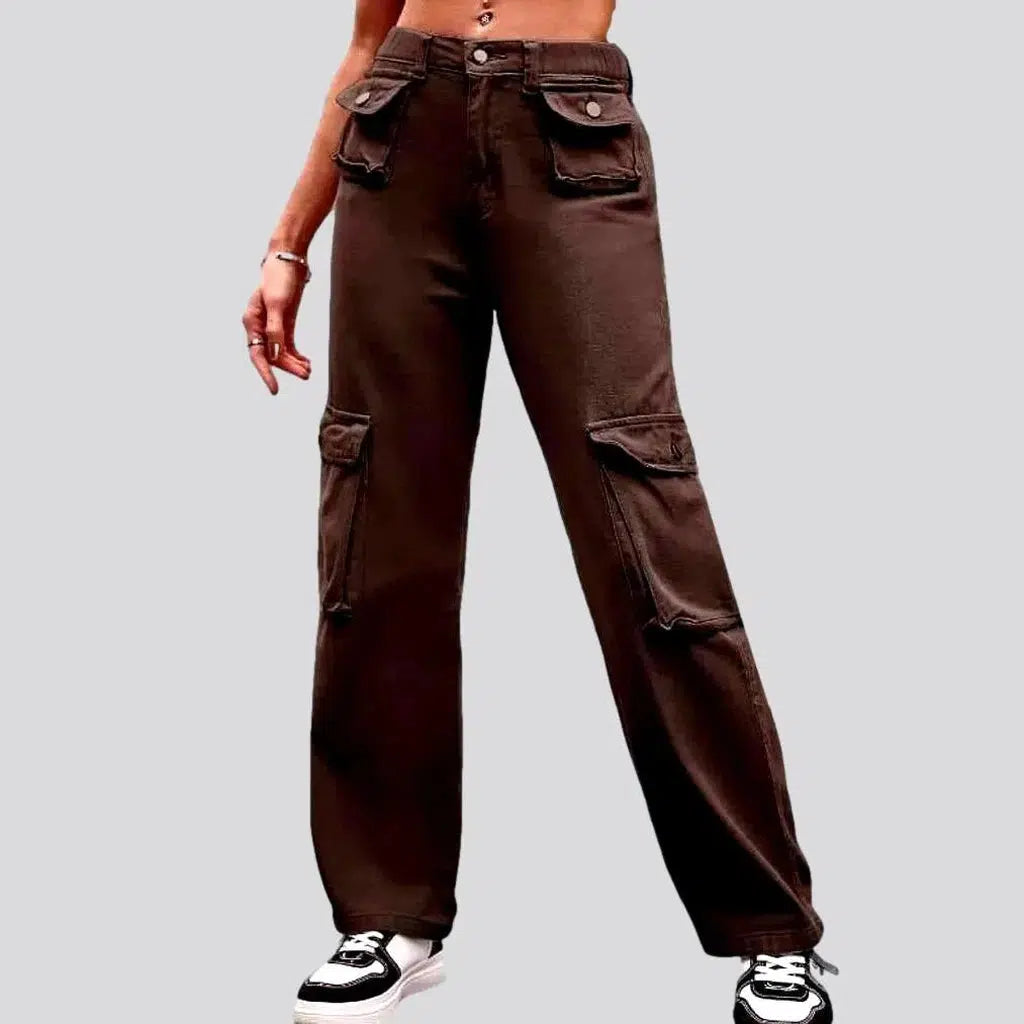 High-waist cargo jean pants
 for women | Jeans4you.shop
