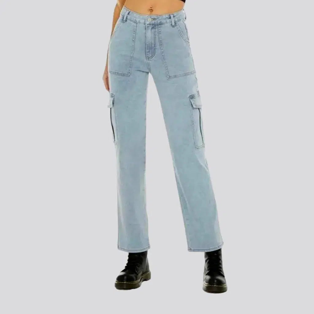 High-waist cargo jeans
 for ladies | Jeans4you.shop