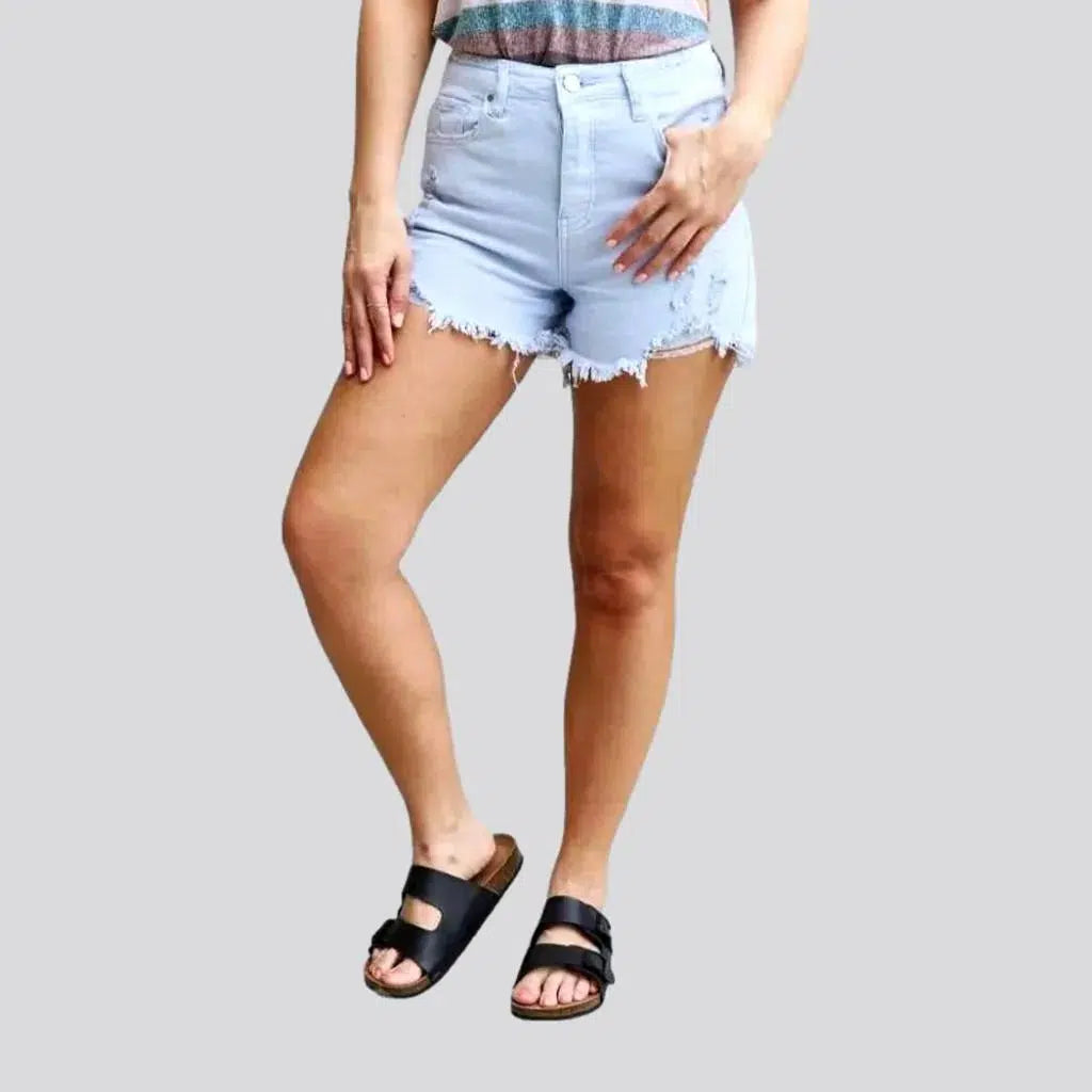 High-waist color denim shorts
 for women | Jeans4you.shop