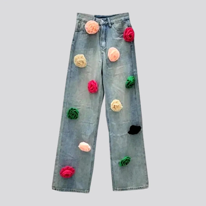 High-waist embellished jeans | Jeans4you.shop