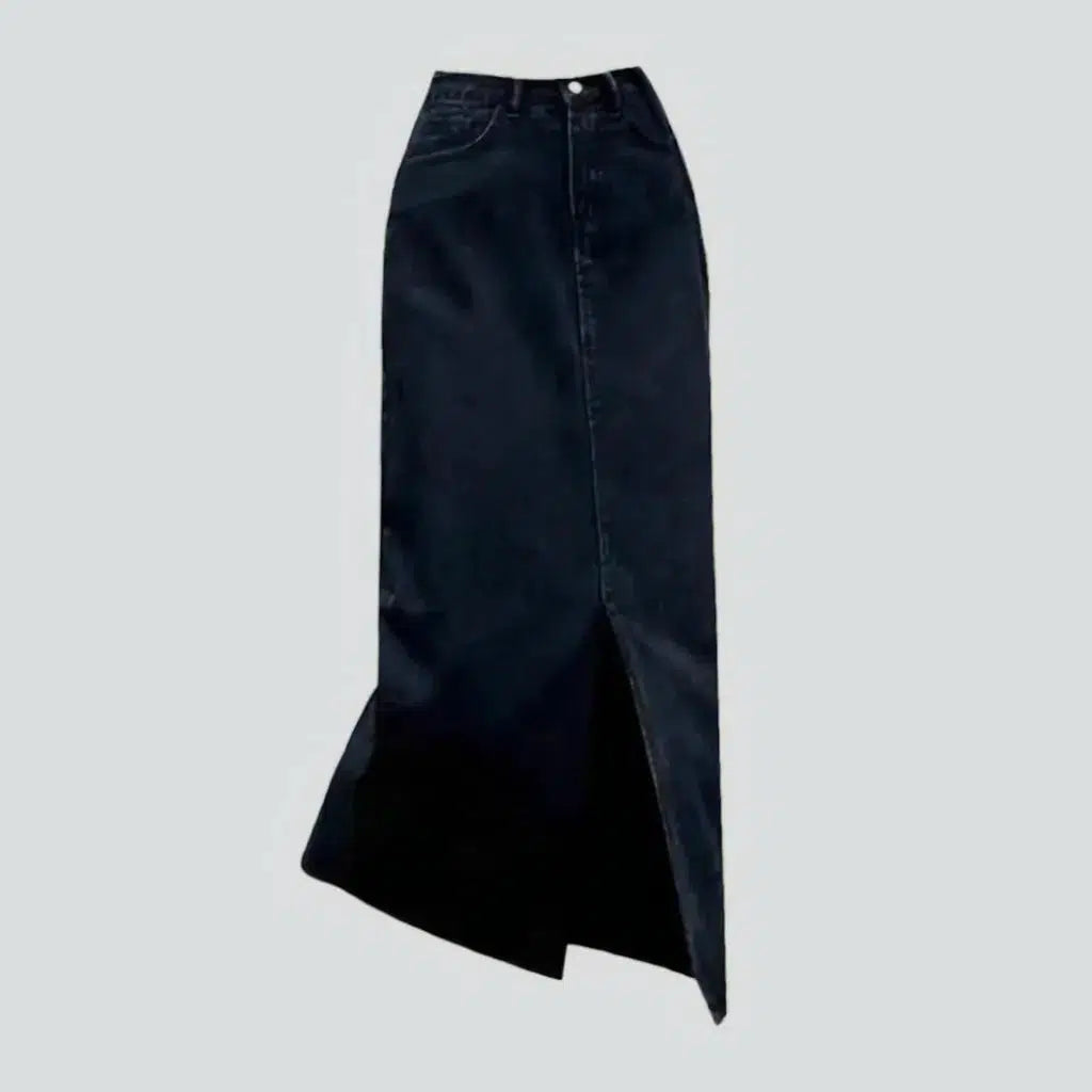 High-waist front slit denim skirt
 for ladies | Jeans4you.shop