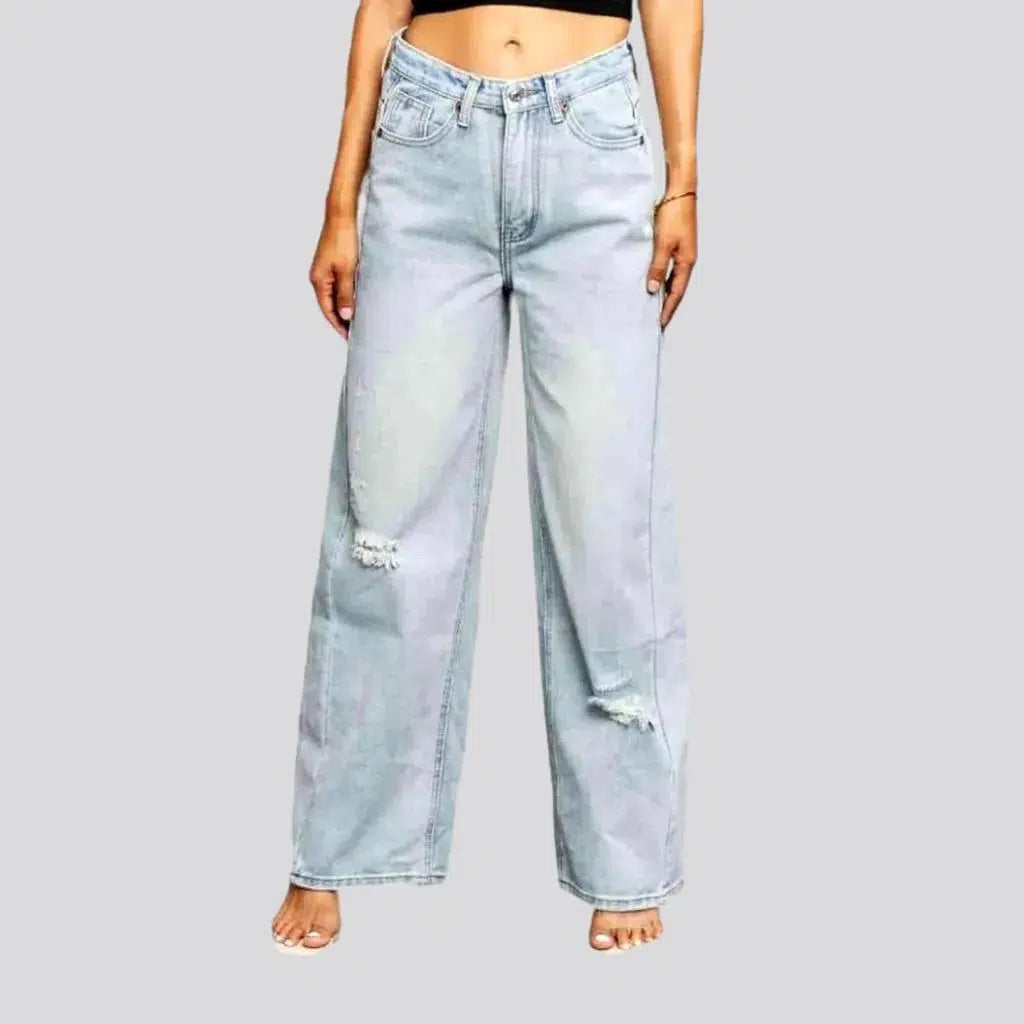 High-waist light wash jeans | Jeans4you.shop