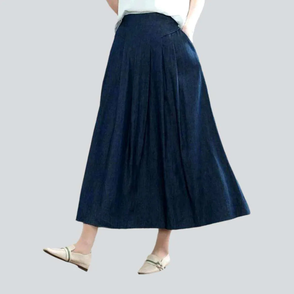 High-waist long women's jeans skirt | Jeans4you.shop