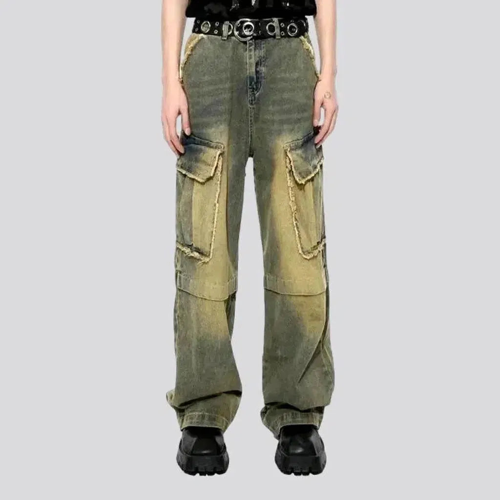 High-waist men's cargo jeans | Jeans4you.shop