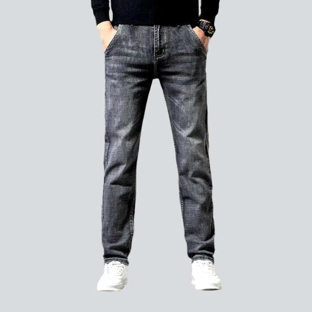 High-waist men's grey jeans | Jeans4you.shop