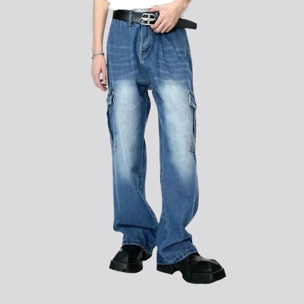 High-waist men's medium-wash jeans | Jeans4you.shop