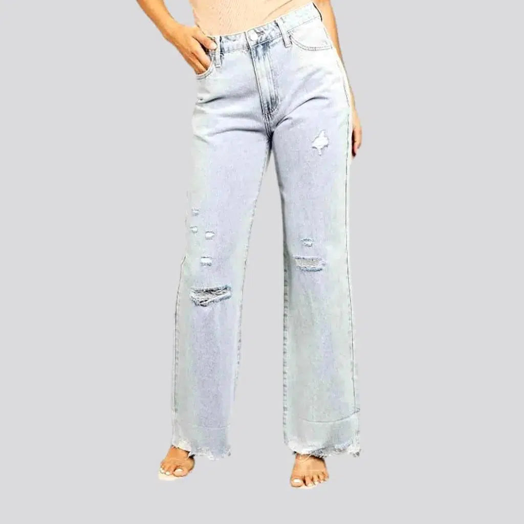 High-waist raw-hem jeans
 for women | Jeans4you.shop
