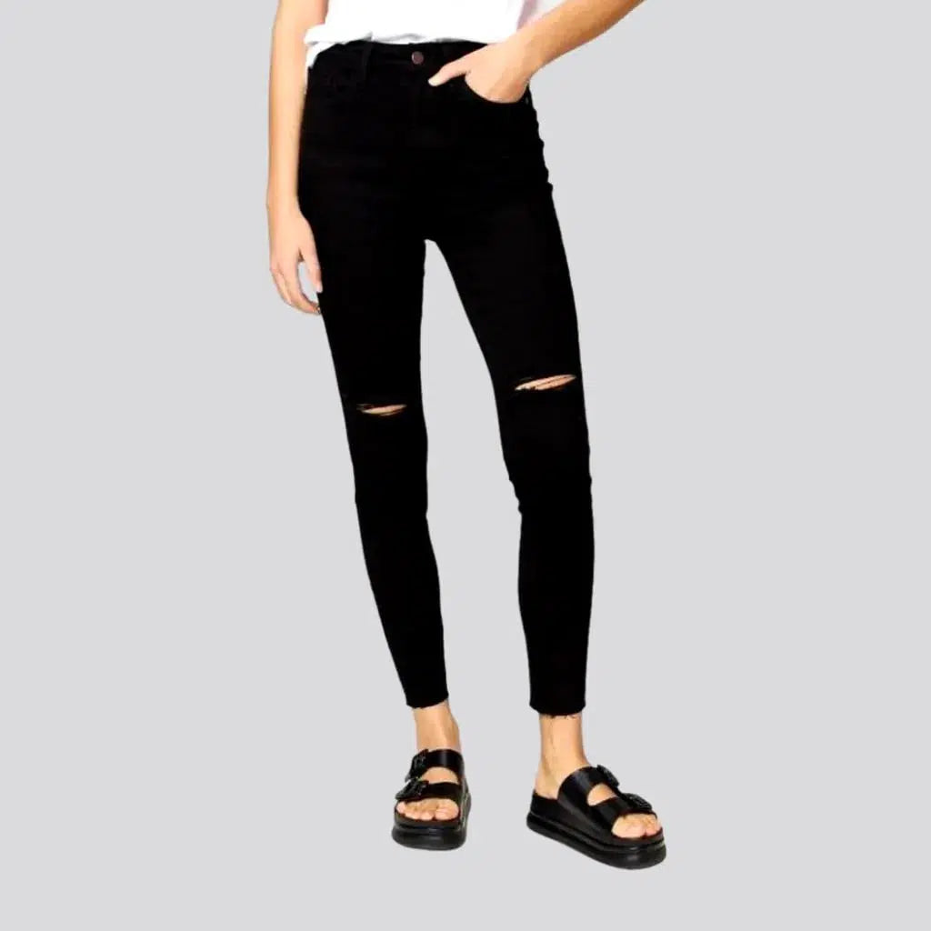 High-waist ripped jeans
 for women | Jeans4you.shop