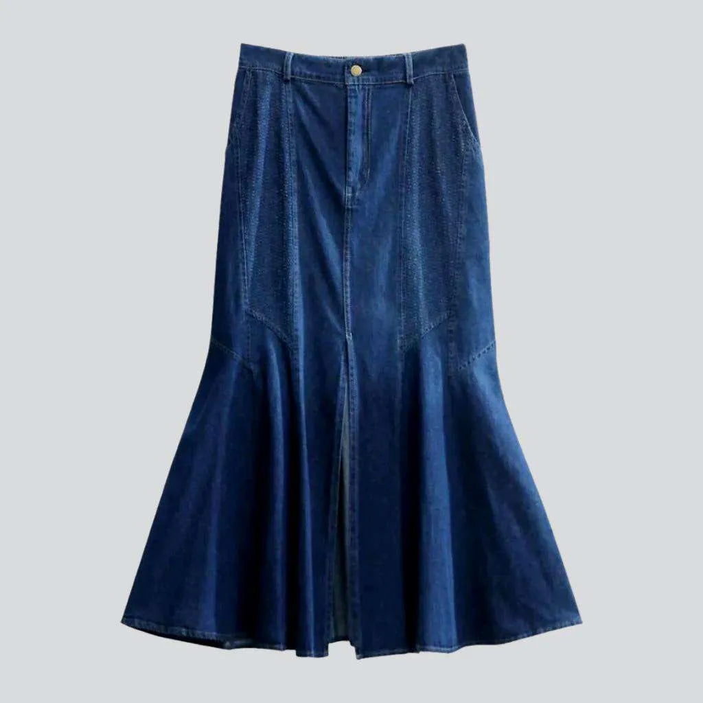High-waist slit women's denim skirt | Jeans4you.shop