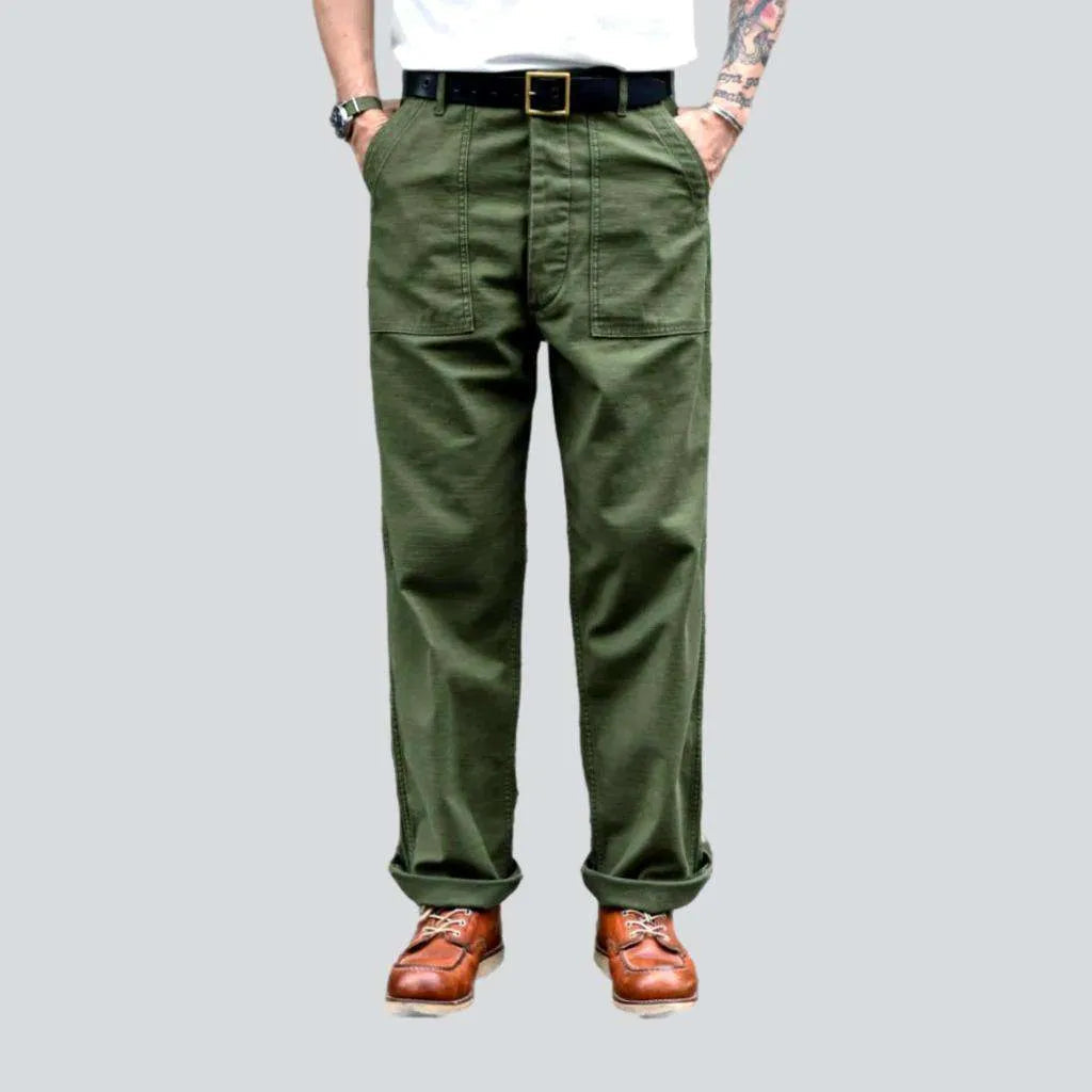 High-waist street men's denim pants | Jeans4you.shop