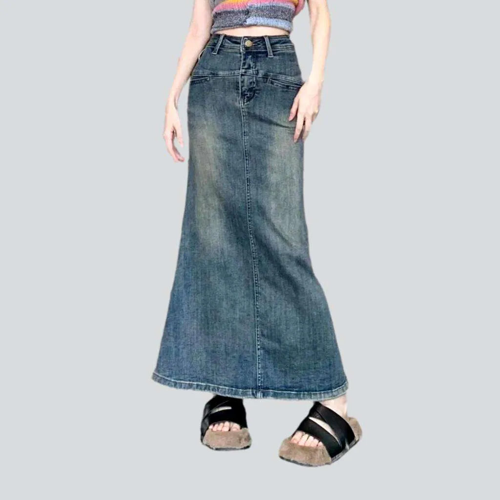 High-waist vintage denim skirt
 for ladies | Jeans4you.shop