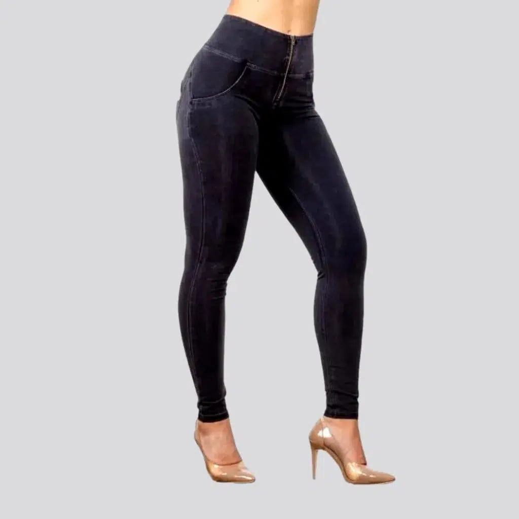High-waist vintage jean leggings | Jeans4you.shop