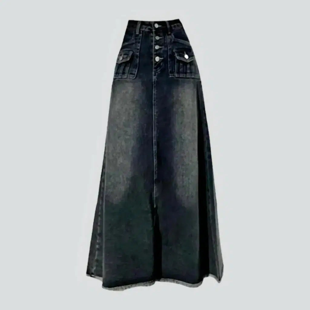 High-waist vintage jeans skirt | Jeans4you.shop