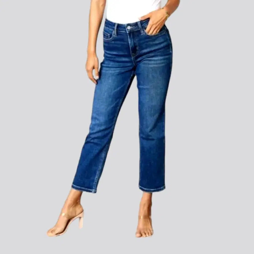 High-waist women's cropped jeans | Jeans4you.shop