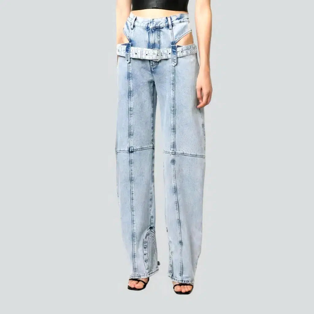 High-waist women's cutout jeans | Jeans4you.shop