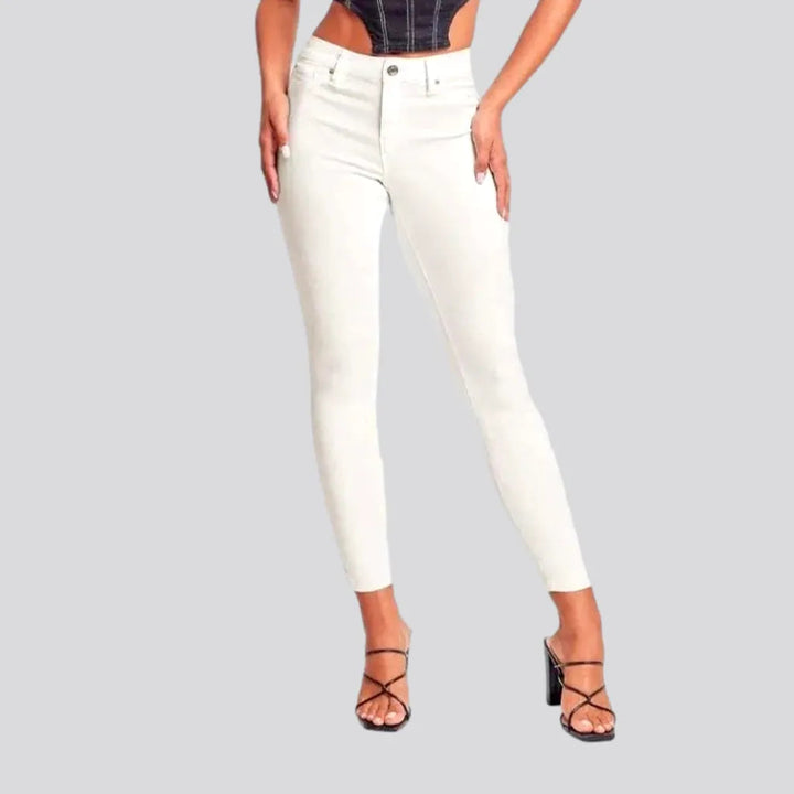 High-waist women's monochrome jeans | Jeans4you.shop