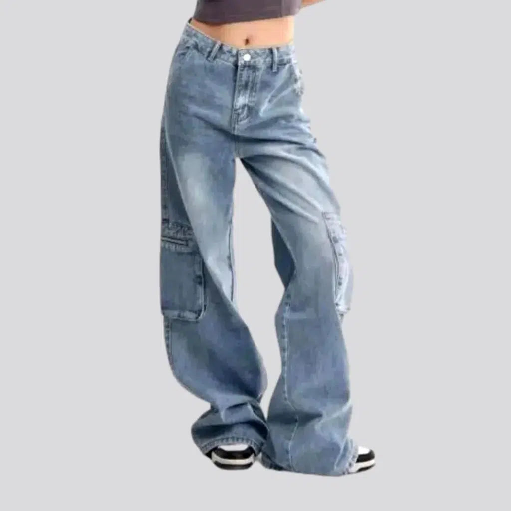 High-waist women's voluminous jeans | Jeans4you.shop