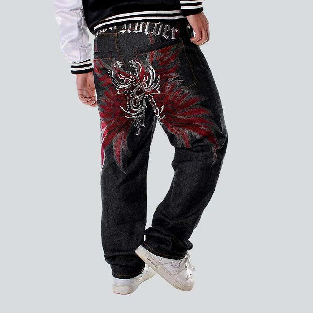Hip-hop back embroidery men's jeans | Jeans4you.shop
