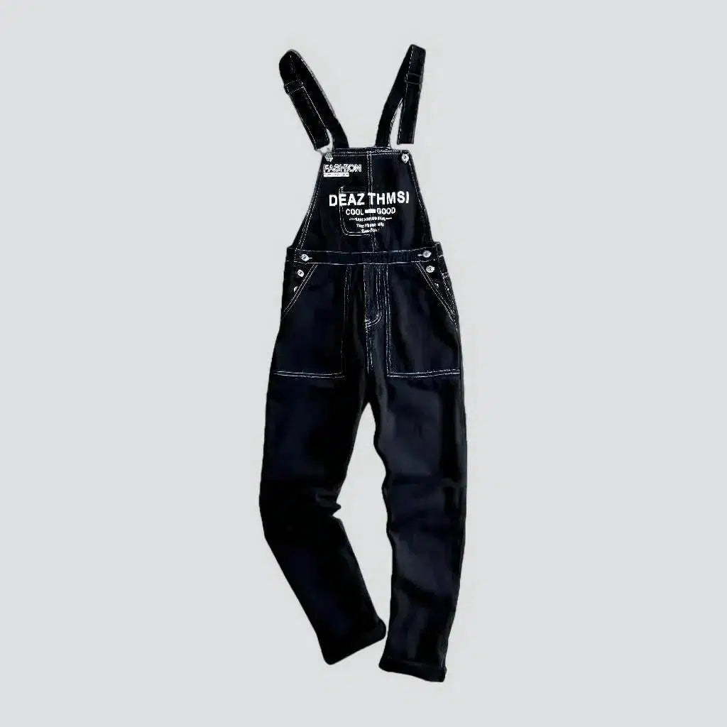 Inscribed men's jeans jumpsuit | Jeans4you.shop