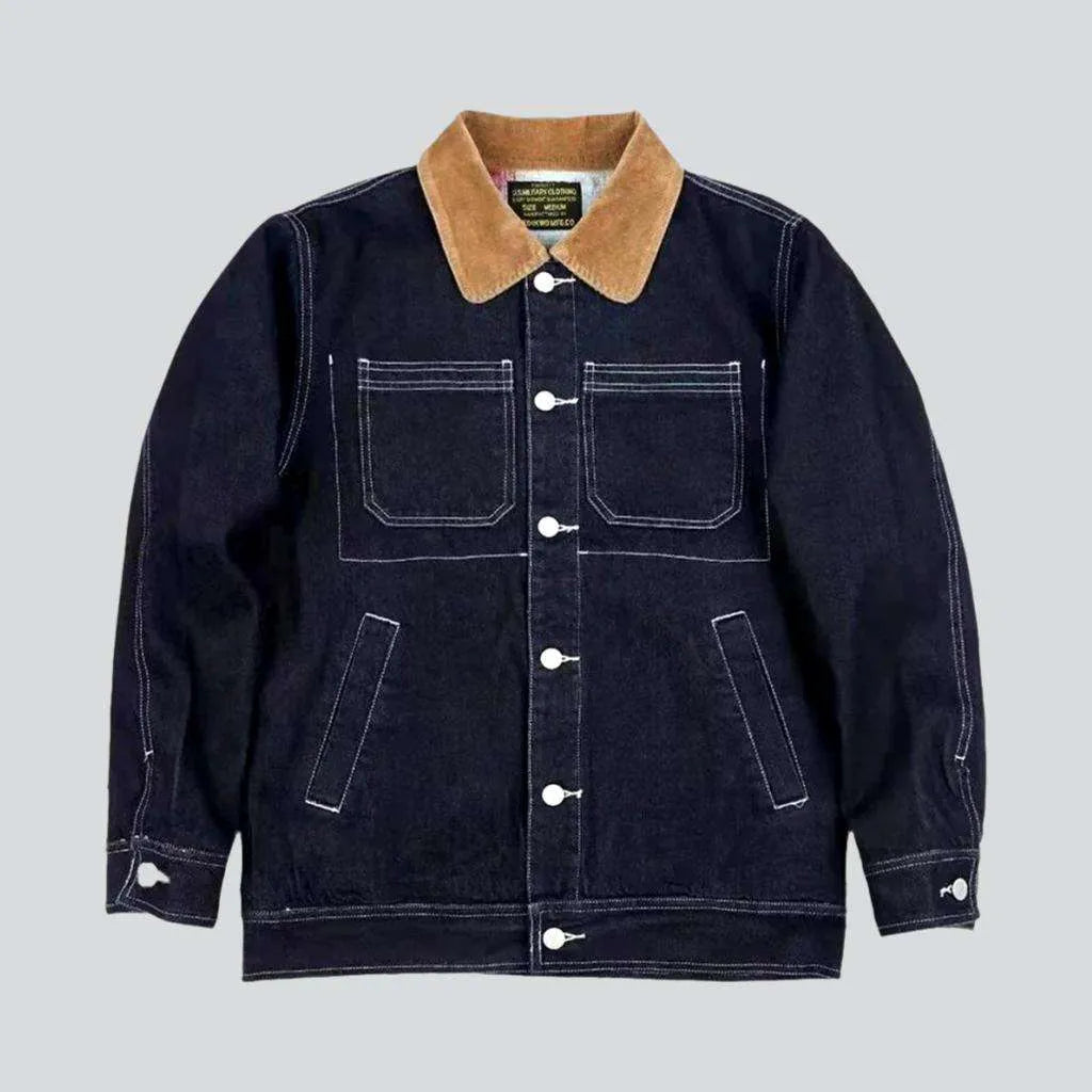Insulated regular denim jacket
 for men | Jeans4you.shop