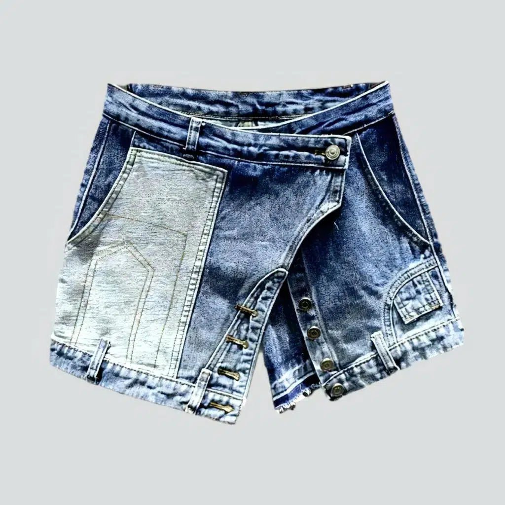 Layered fashion women's jean skort | Jeans4you.shop
