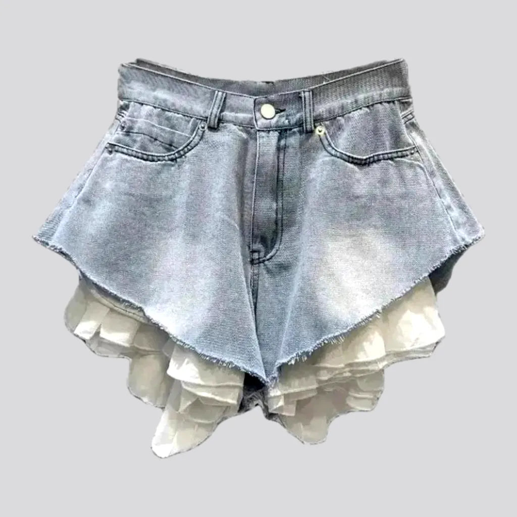 Layered vintage jean shorts
 for ladies | Jeans4you.shop