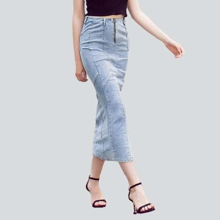 Light blue long fashion skirt | Jeans4you.shop